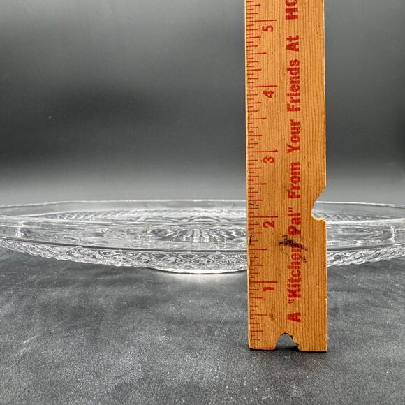 Vintage Platter Cape Cod by Imperial Glass Ohio Glassware 13" - Picture 6 of 10